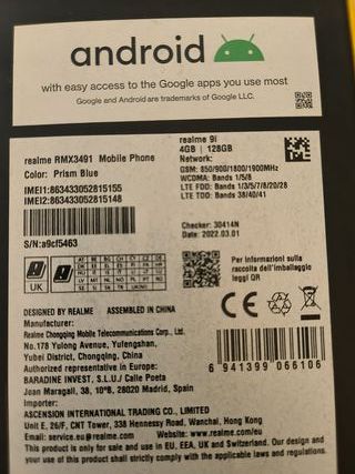 Realme 9i 128GB Nero