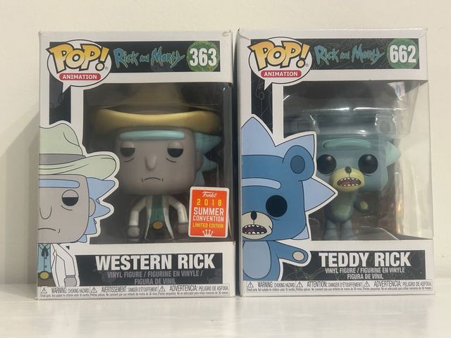 Funko Pop! Rick & Morty Western y Teddy