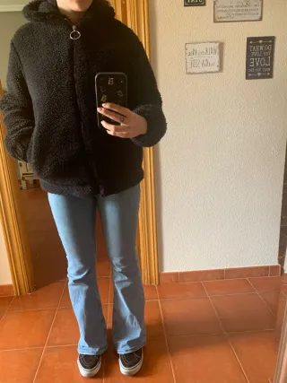 Cazadora borreguillo negra