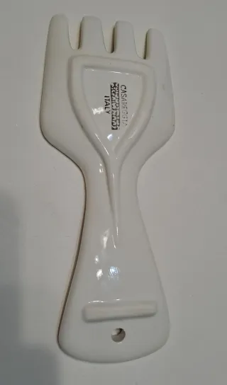 Portamestolo in ceramica decorato