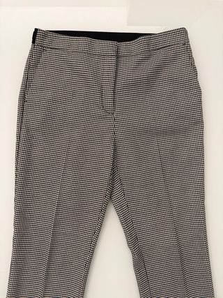 Pantaloni Zara fantasia pied-de-poule taglia L