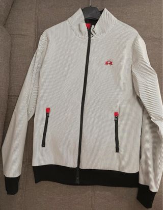 Bomber La Martina righe bianche e nere