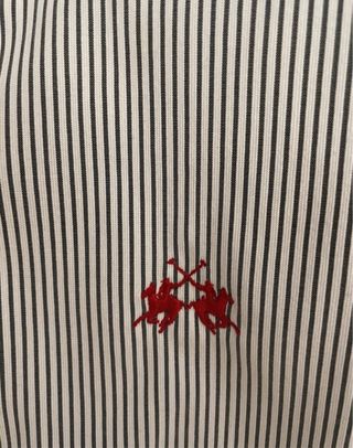 Bomber La Martina righe bianche e nere