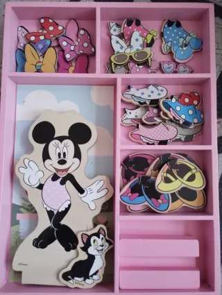 Juguetes madera Minnie Mouse