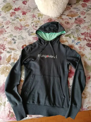 Sudadera Trangoworld Mujer Gris y Verde