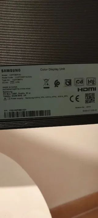 Monitor Samsung Negro