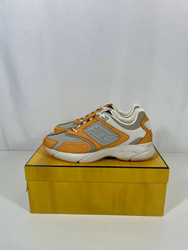 Zapatillas Fendi Naranja y Gris
