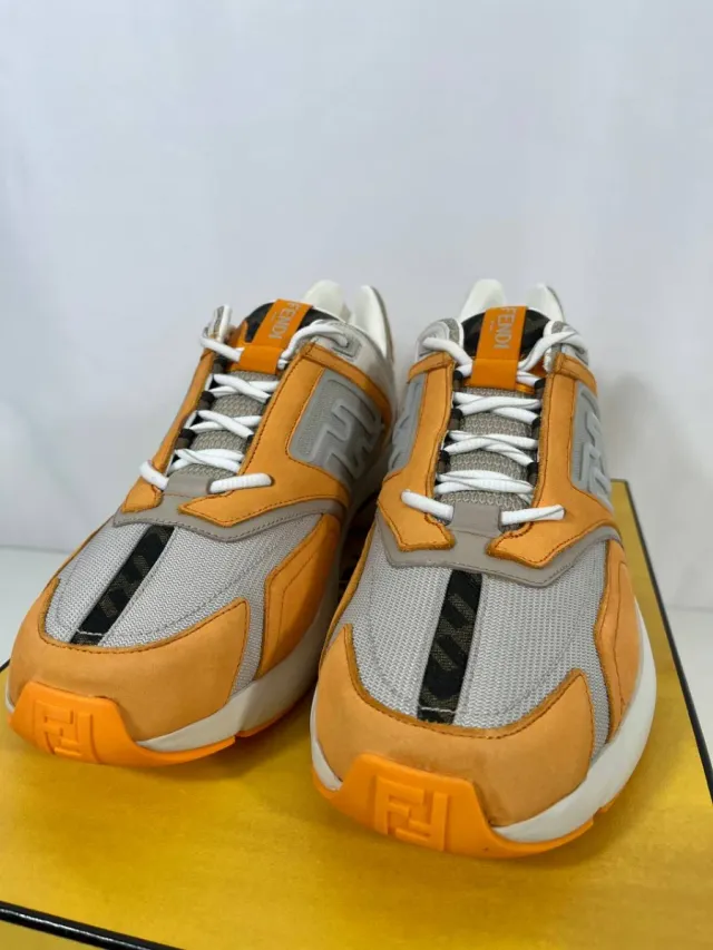 Zapatillas Fendi Naranja y Gris