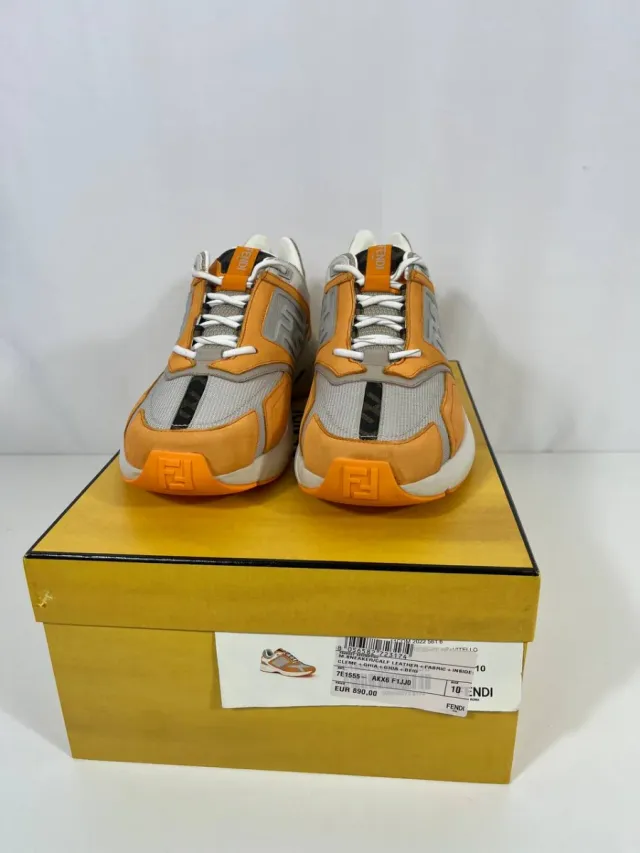 Zapatillas Fendi Naranja y Gris