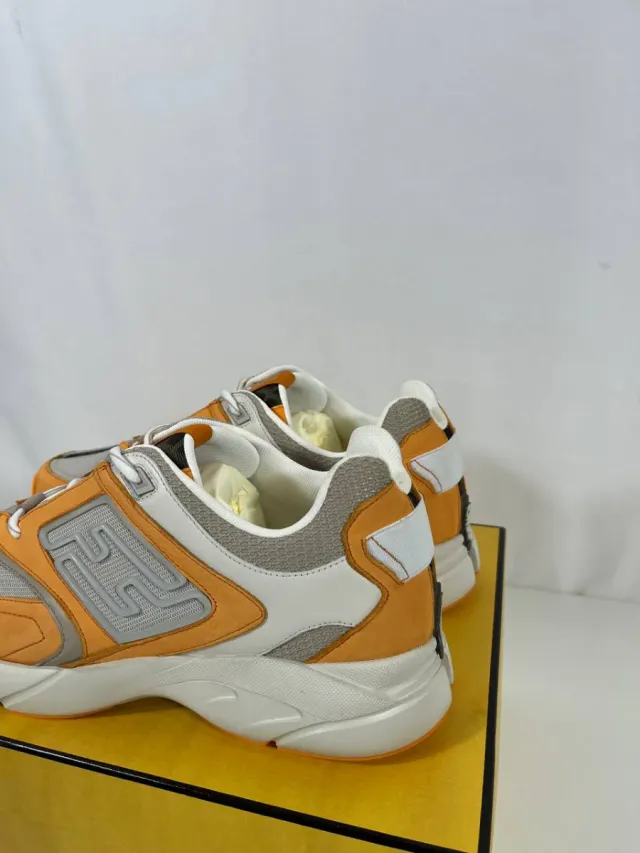 Zapatillas Fendi Naranja y Gris