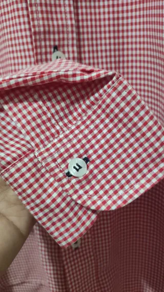 Camisa Polo Ralph Lauren cuadros roja