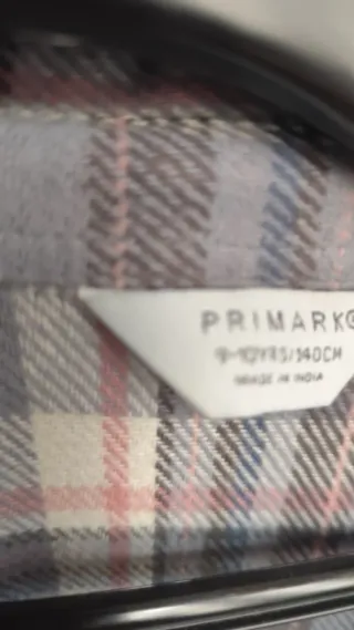 Camisa cuadros suave y gorditaTallA 9-10