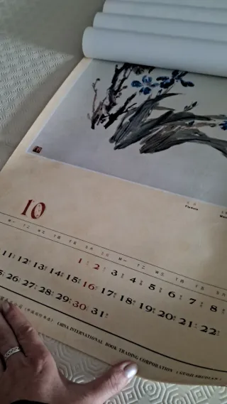 Calendario China internatinal... 1988 Arte
