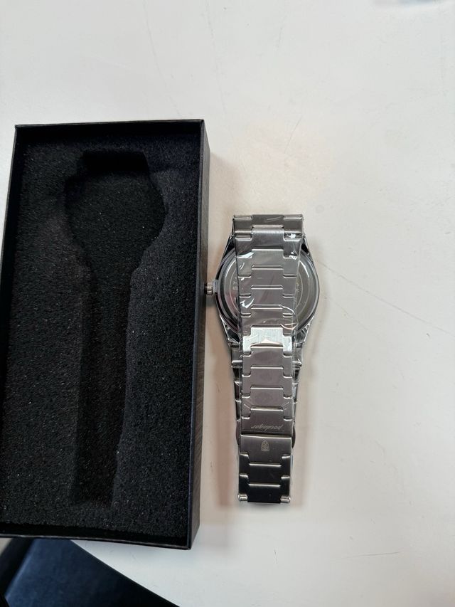 Orologio Uomo Verde/Argento