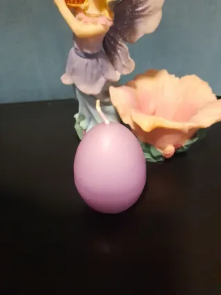 Portacandele fata in resina