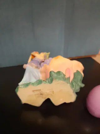 Portacandele fata in resina