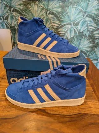 Adidas Zapatillas Altas Azules y Beige