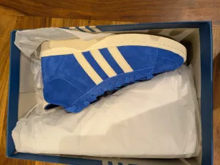 Adidas Zapatillas Altas Azules y Beige