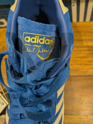 Adidas Zapatillas Altas Azules y Beige