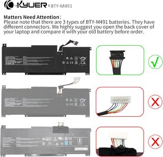 Batteria KYUER BTY-M491 per MSI Modern 15 A10RAS A