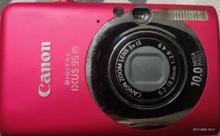 Cámara Canon Ixus 95IS rosa