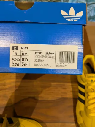 Zapatillas Adidas Amarillas y Negras