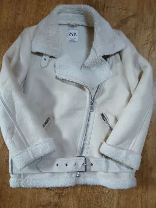 Chaqueta Zara Invierno Talla M Beige