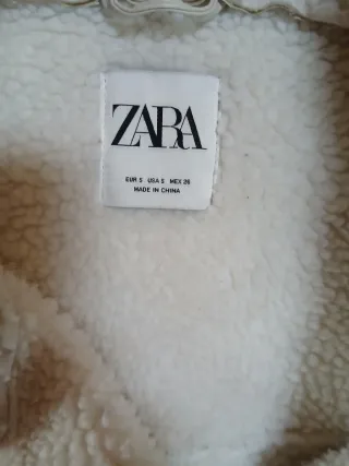 Chaqueta Zara Invierno Talla M Beige