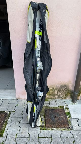 Borsa porta sci Fischer, sci RC4 + scarponi Atomic