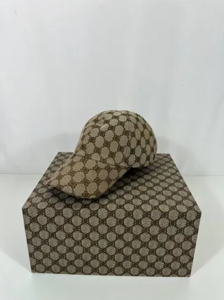 Gorra Gucci x Balenciaga Beige/Marrón