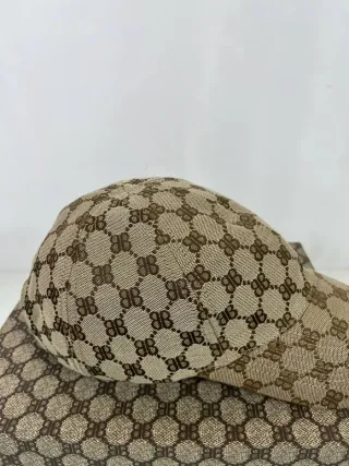 Gorra Gucci x Balenciaga Beige/Marrón