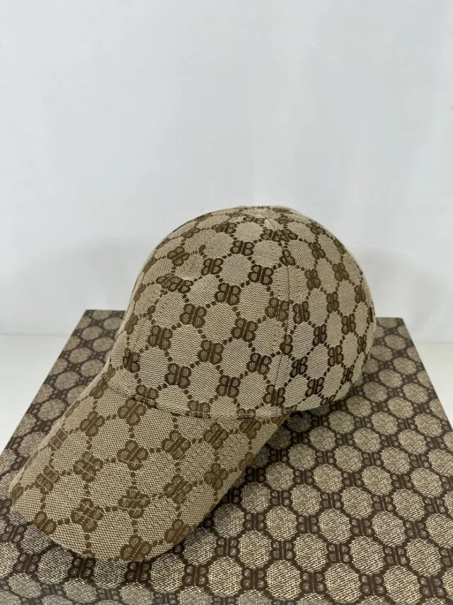 Gorra Gucci x Balenciaga Beige/Marrón