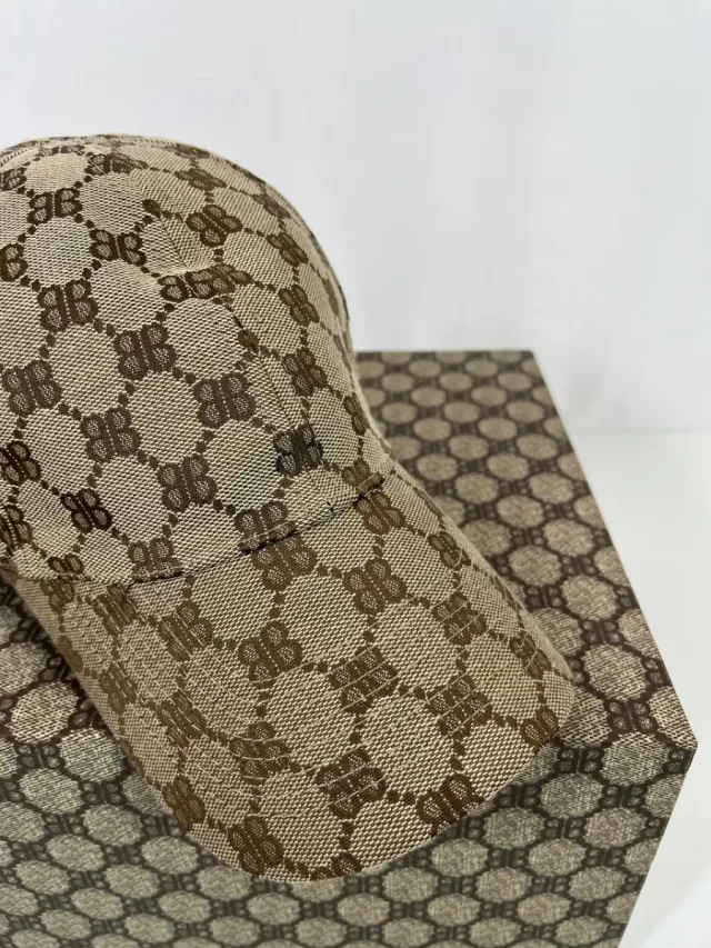 Gorra Gucci x Balenciaga Beige/Marrón