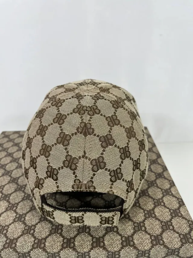 Gorra Gucci x Balenciaga Beige/Marrón
