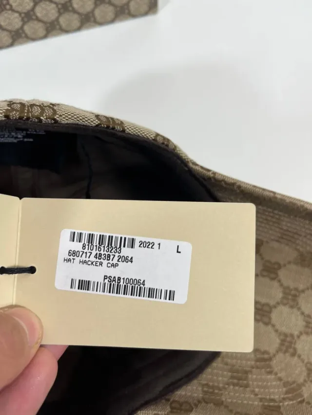 Gorra Gucci x Balenciaga Beige/Marrón