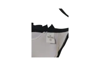 Biquíni preto com estampa floral M