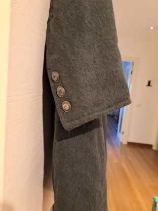 Cappotto lana vintage marrone/verde oliva