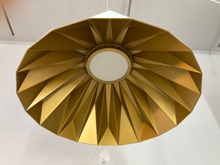 Lampadario Led acrilico oro/bianco