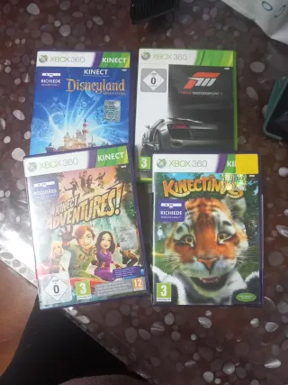 Lotto di 4 giochi per Xbox 360 Kinect