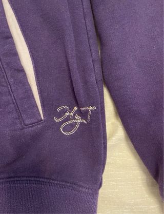 Felpa La Martina Viola con Zip