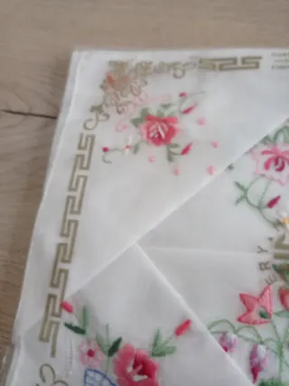 5 Pañuelos bordados mujer