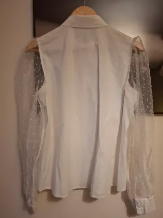 Camisa blanca tul