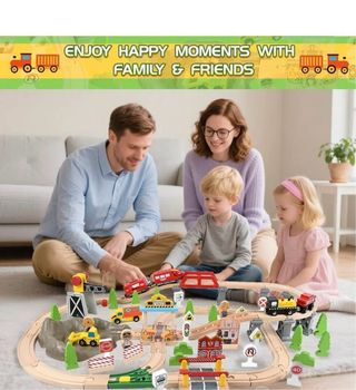 Set Treni in Legno per Bambini