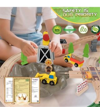 Set Treni in Legno per Bambini