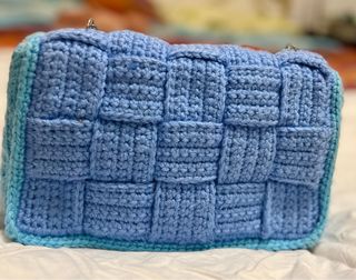 Borsa pochette uncinetto fatta a mano