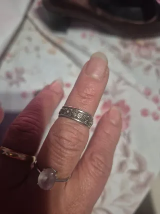 Anillo Plata Vintage Diseño Floral