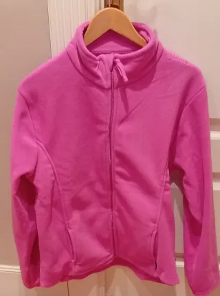 Sudadera rosa mujer con bolsillos