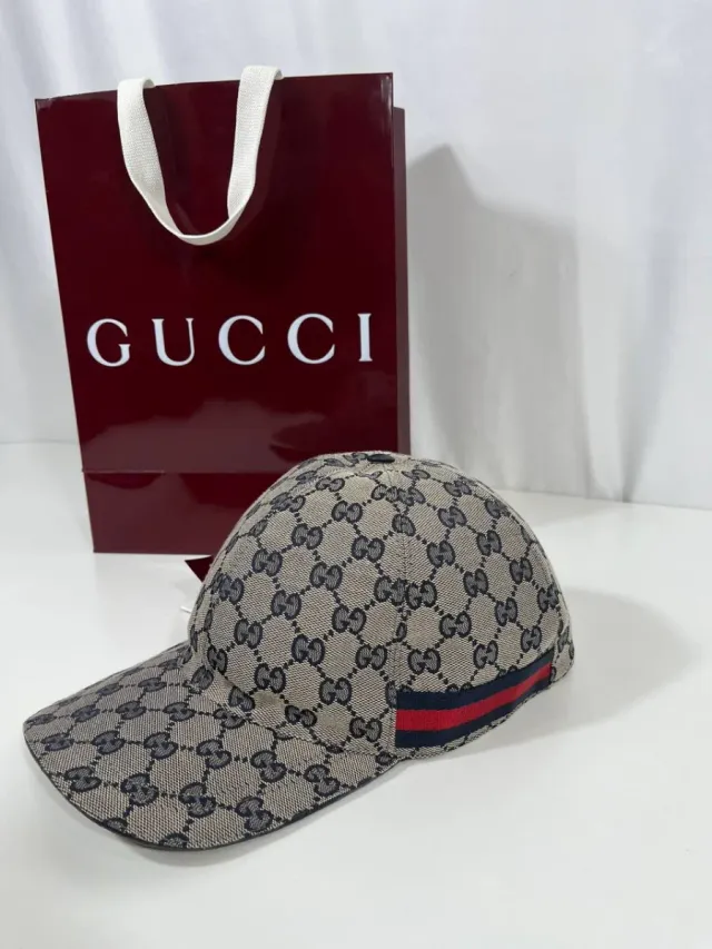 Gorra Gucci Beige y Marrón