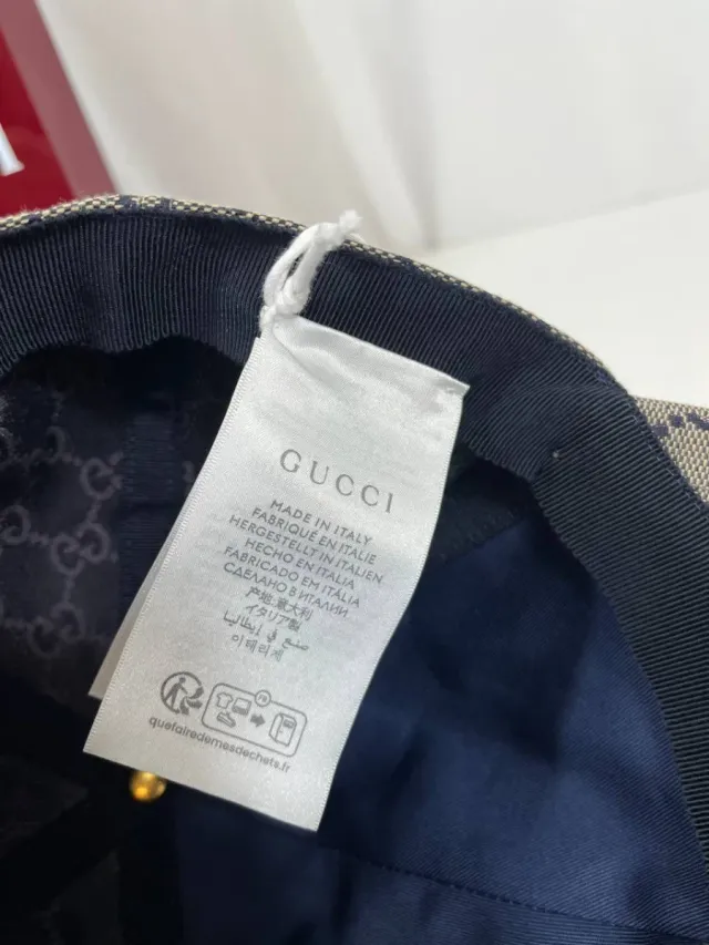 Gorra Gucci Beige y Marrón