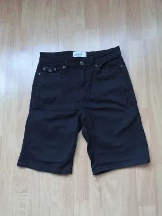 Pantalón corto vaquero Springfield negro